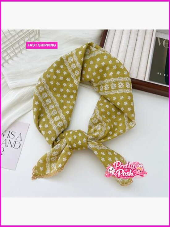 Large Cotton Bandana Headband Head Wrap Scarf 28x28 Inch 2 Pack main image 2